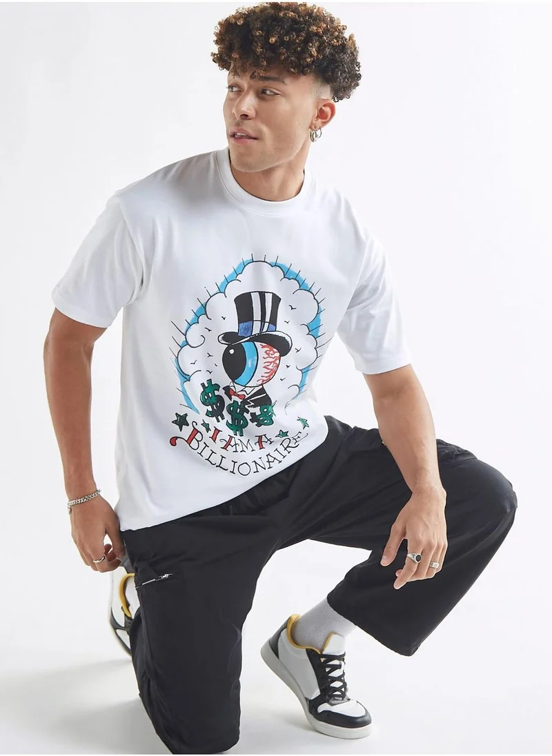 سبلاش فيڤ Graphic Crew Neck T-Shirt