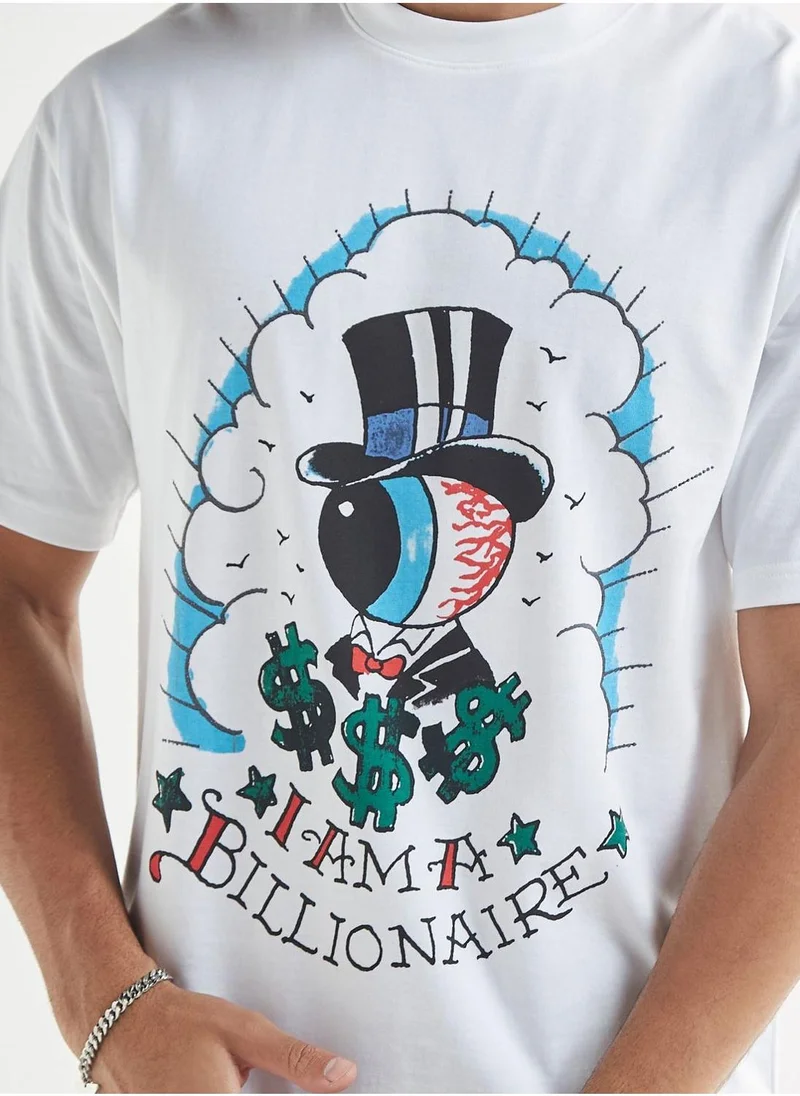سبلاش فيڤ Graphic Crew Neck T-Shirt