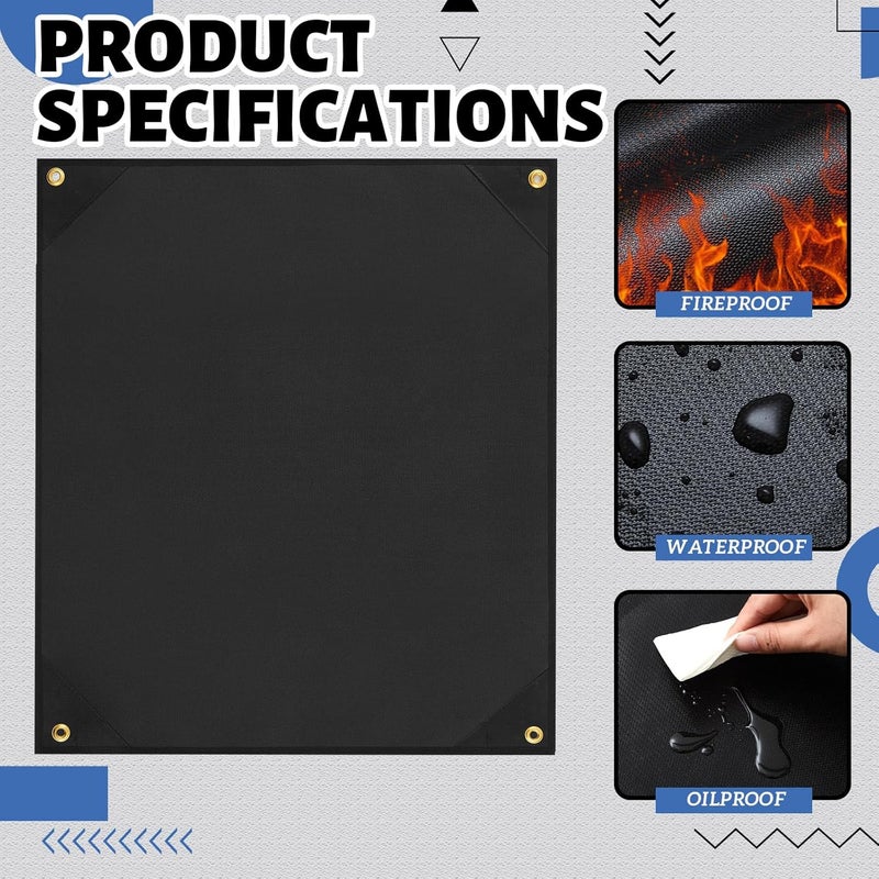 تشونفول 24×36 Inch Stove Backsplash Splatter Guard Range Hood Backsplash Wall Protector for Kitchen Stovetop Wall Easy Installation Fire Extinguishing - Image 3