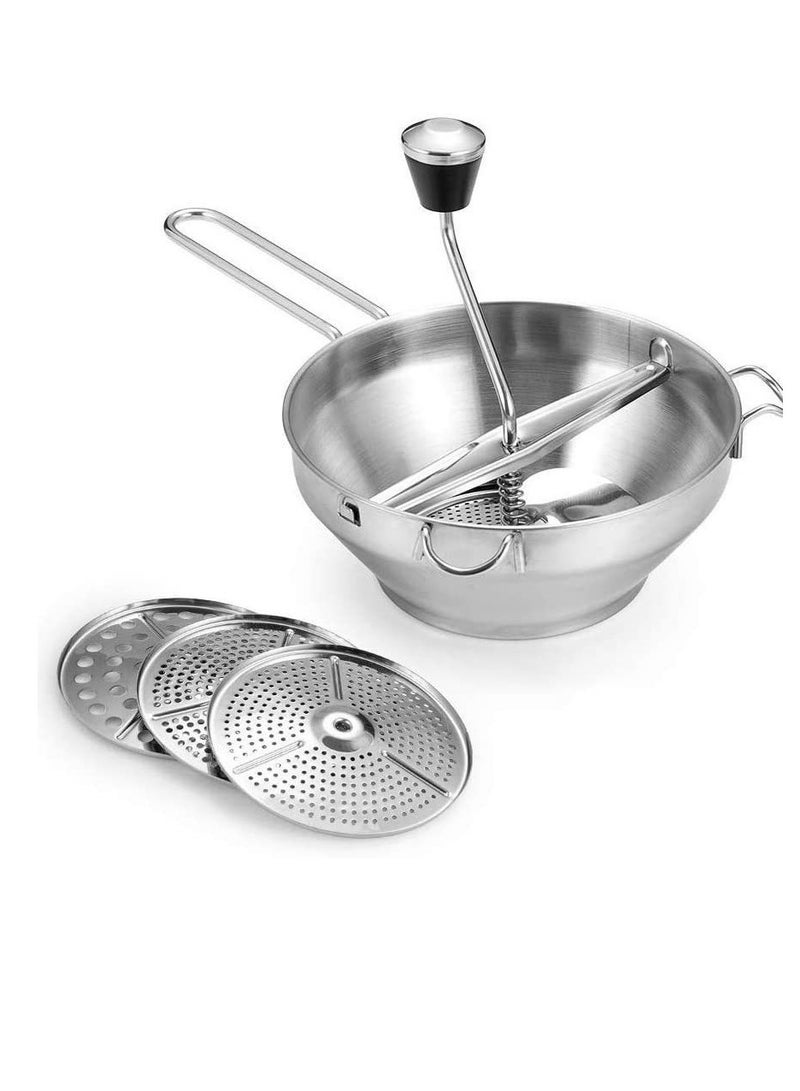 عام الفولاذ المقاوم للصدأ خلاط الطعام ، خلاط المربى ، طاحونة الطين ، الصحافة الطين البطاطا ، الصحافة البطاطا ، طاحونة الطين الخضار والفواكه - Image 5