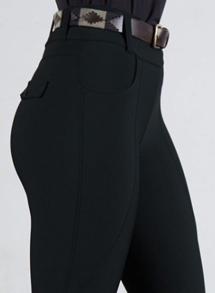 عام مقعد كامل ركوب المؤخرات النساء طماق الفروسية ركوب الخيل الملابس السراويل مع جيوب - Image 4