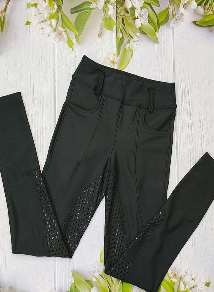 عام مقعد كامل ركوب المؤخرات النساء طماق الفروسية ركوب الخيل الملابس السراويل مع جيوب - Image 5