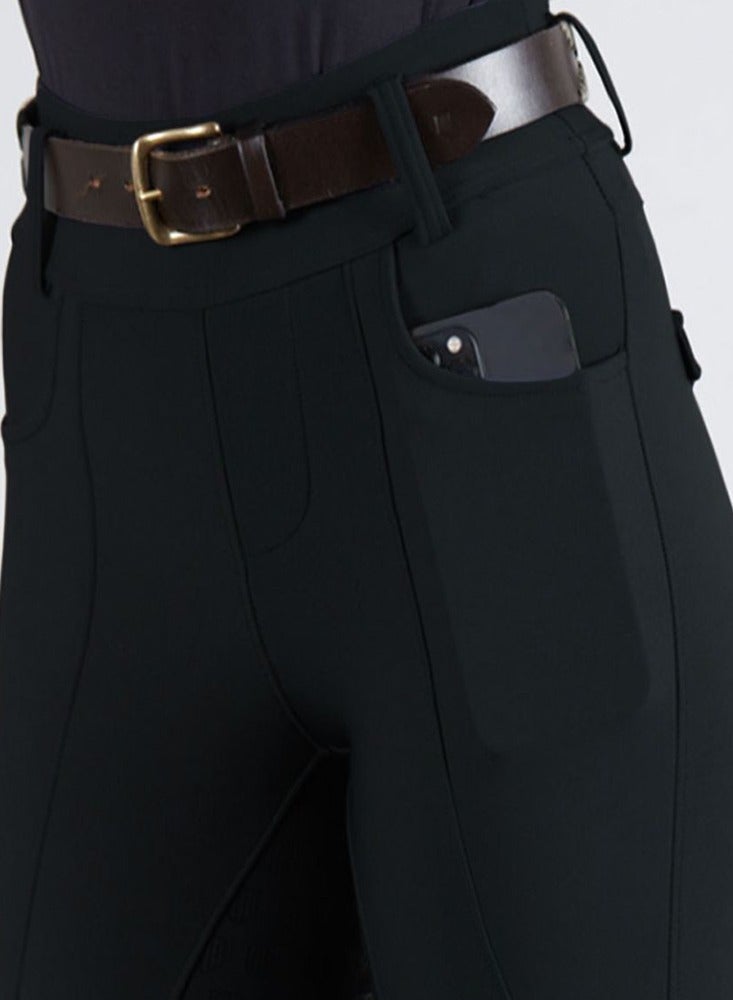 عام مقعد كامل ركوب المؤخرات النساء طماق الفروسية ركوب الخيل الملابس السراويل مع جيوب - Image 2