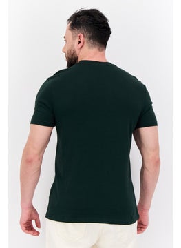 Ben Sherman Men Crew Neck Short Sleeves Brand Logo T-Shirt, Green  - Image 3