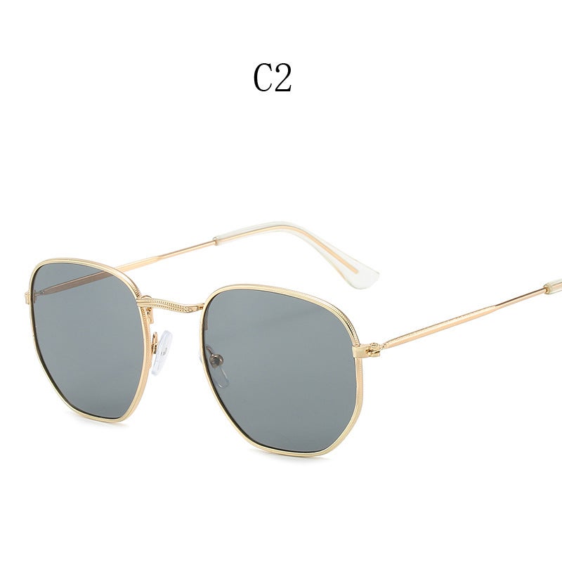 Generic 2022 Retro Square 3548 Sunglasses UnisexGold frame Black gray sheet Gold frame Black gray sheet 
