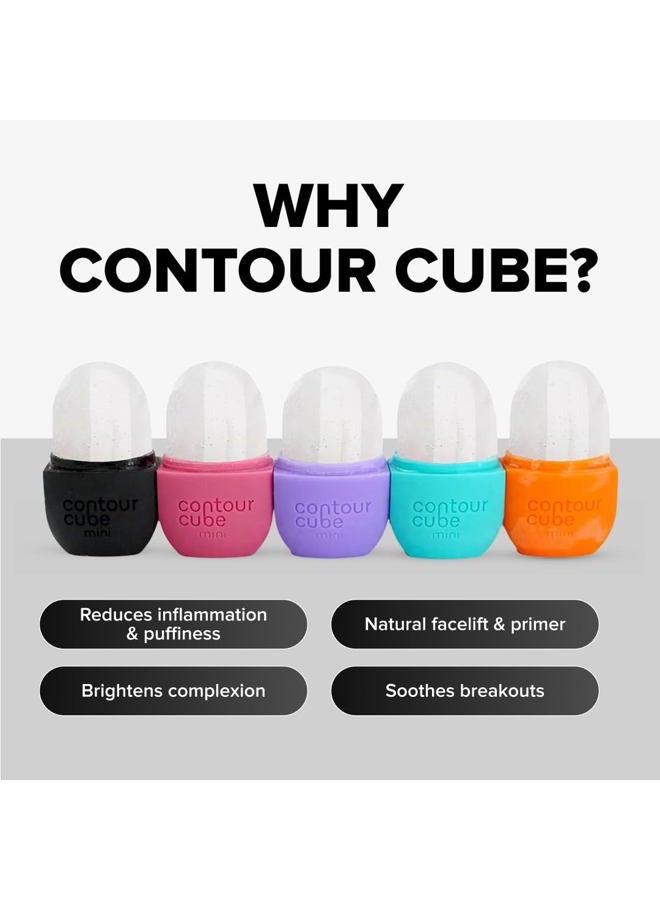 Contour Cube Mini - Revolutionary Ice Roller for Sculpting & De-Puffing - Face Ice Roller & Massager - Ice Mold for Face - Compact Skin Care Tools for Daily Skincare & Travel - Marble - Image 2