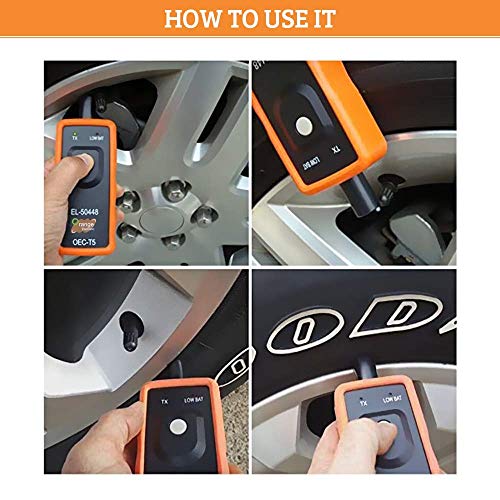 Manybuy EL-50448 Orange TPMS OEC-T5, GM TPMS Relearn Reset Sensor Activation Tool, Tire Pressure Monitor TPM TPS Relearn Tool for GM Series Vehicle - Image 3