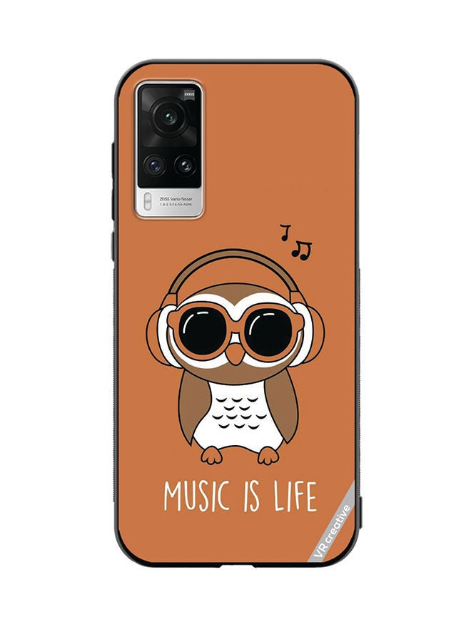 VR CREATIVE Protective Case Cover For Vivo X60 Pro Music Is Life Design Multicolour - Image 1