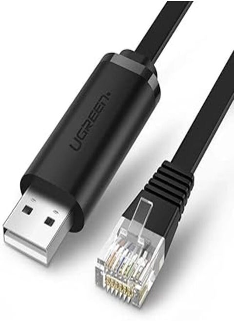 UGREEN USB 2.0 to RJ45 Console Cable 1.5M Black (50733)
