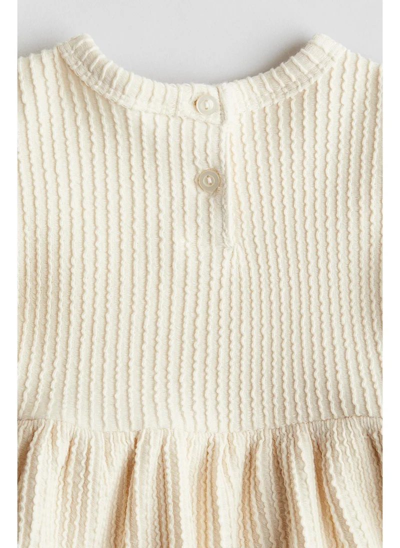 H&M Textured-jersey dress