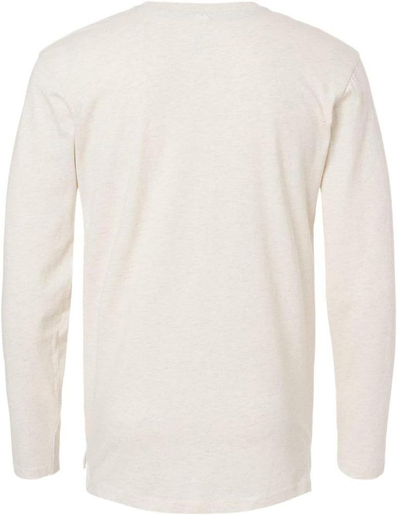 LAT Fine Jersey Long Sleeve Tee M Natural Heather - Image 2