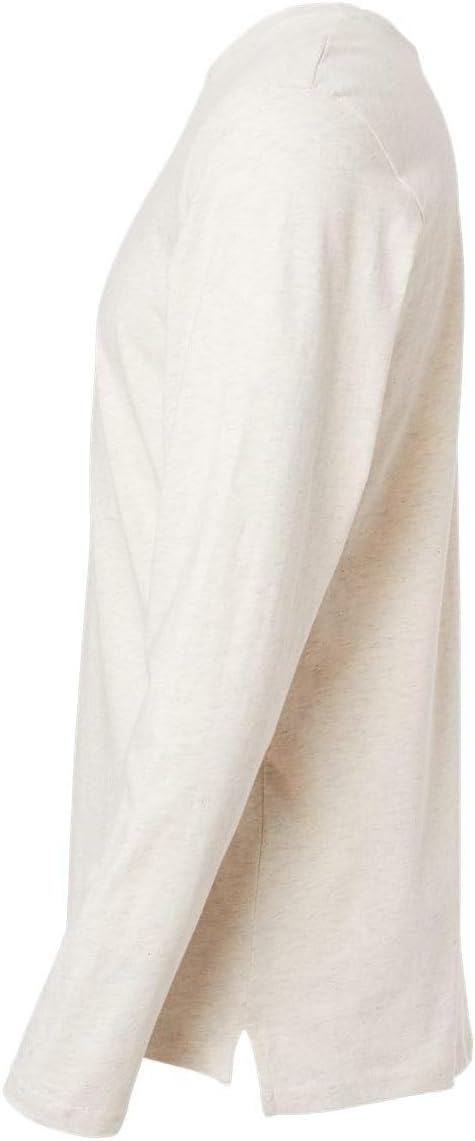LAT Fine Jersey Long Sleeve Tee M Natural Heather - Image 3