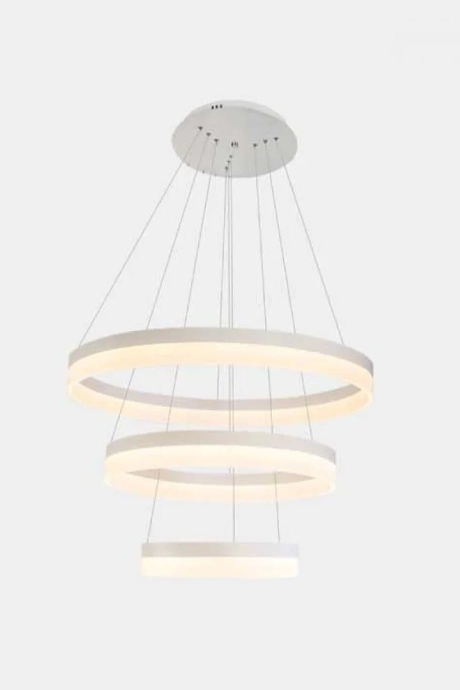 🇺🇸 Creamy 4000K LED Chandelier – Elegant White Frame, Modern Style - Image 3