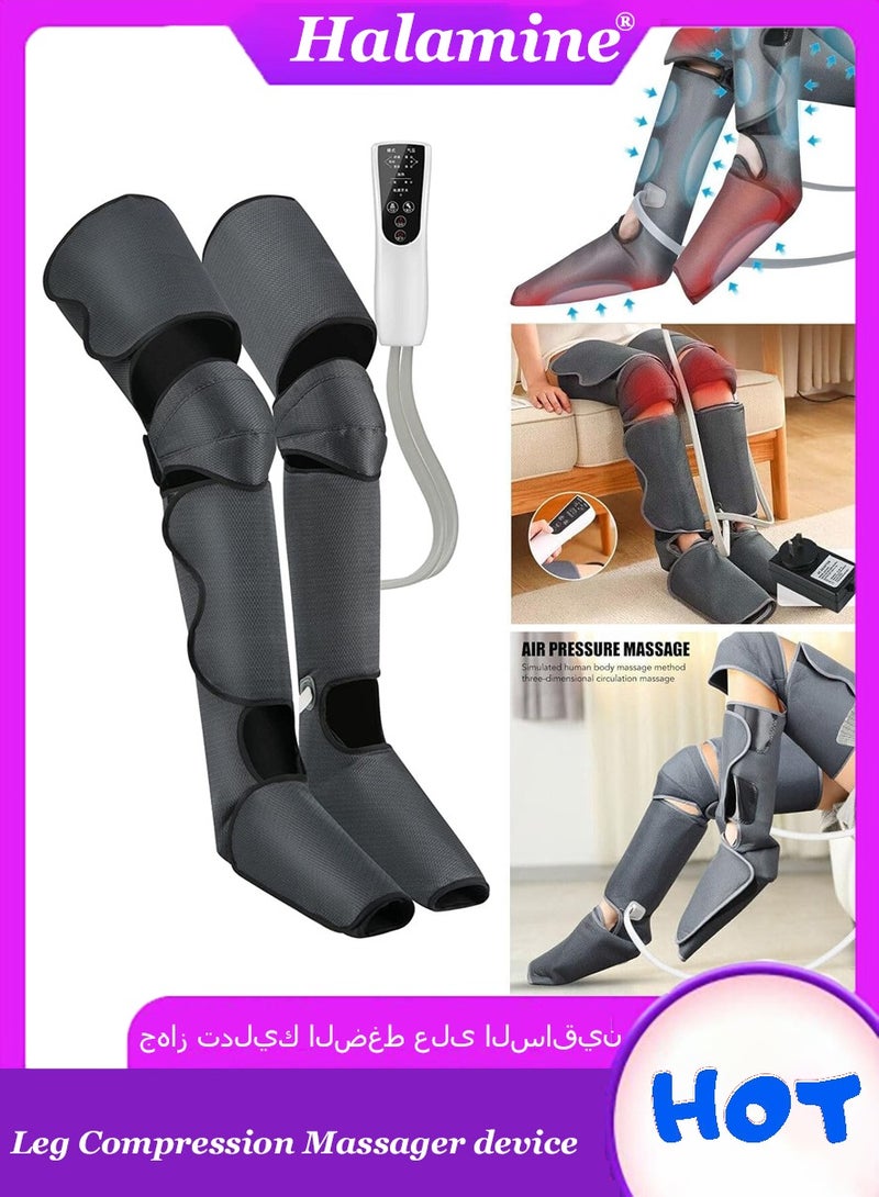 Halamine Leg Compression Massager device，Leg Massager for Circulation and Pain Relief, leg massager with air pressure, Easy to use, Muscle Relaxation - Image 1