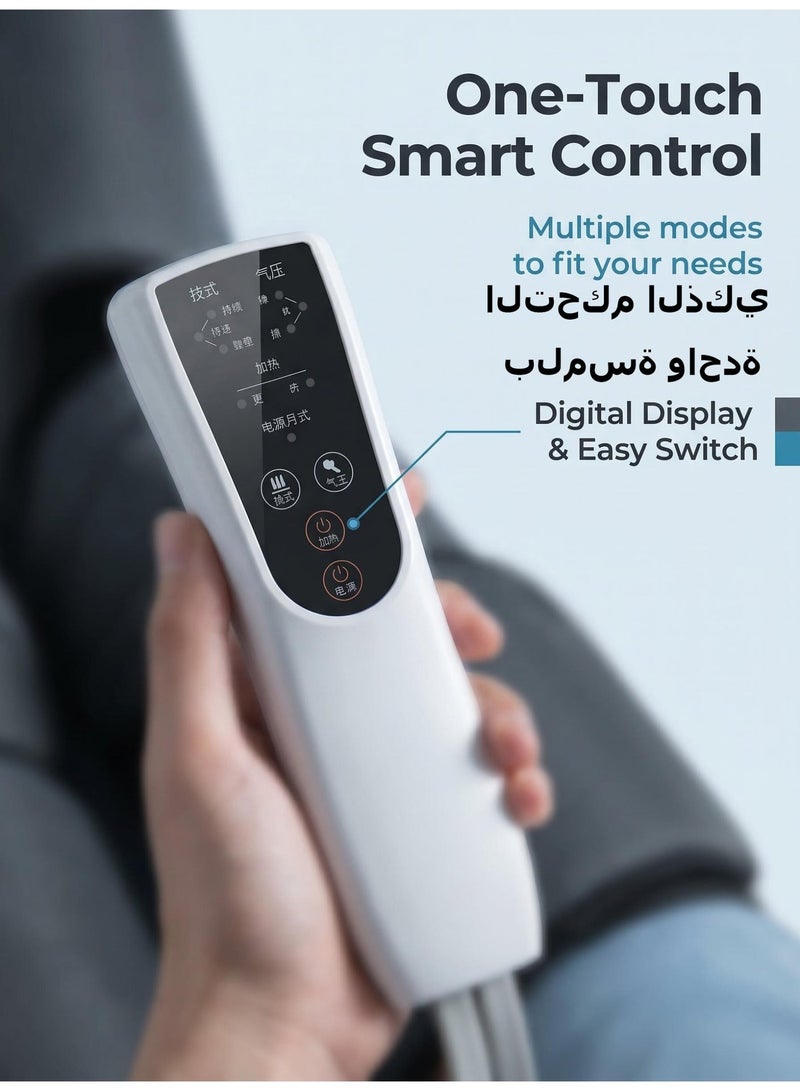 Halamine Leg Compression Massager device，Leg Massager for Circulation and Pain Relief, leg massager with air pressure, Easy to use, Muscle Relaxation - Image 5