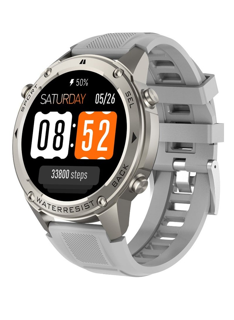 DM56 Smart Watch, 1.43 Inch Amoled Always On Screen Sports Watch, Durable And Comfortable NFC Bluetooth Activity Tracker Watch For Kids And Adults, (1pc, Silver, DM56)