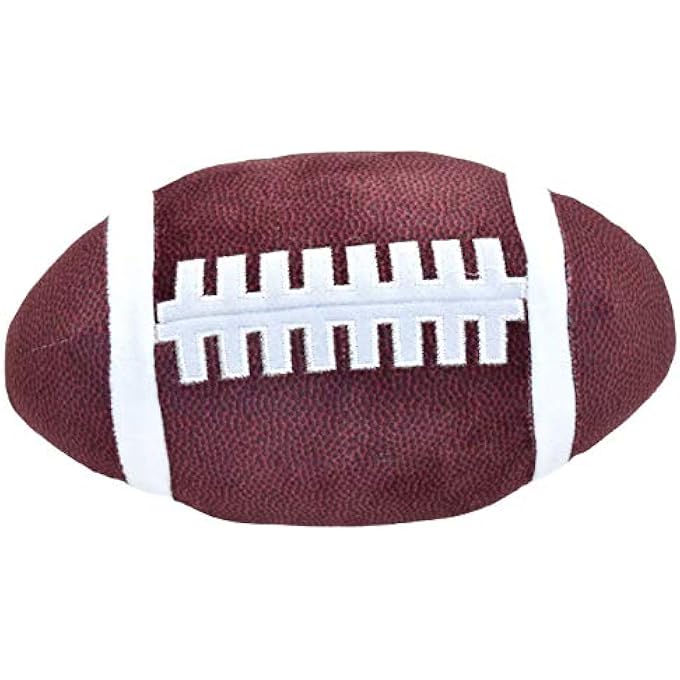 iscream Silky Fleece Covered 25cm Slow Rise Squishy Football Shaped Stress Ball - Image 1