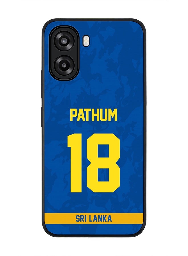 Stylizedd For Oppo A6x 5G / A6x 4G Case,Slim fit Camera Protection, Shockproof Thin Phone cover  - Sri lanka Pathum Nissanka, Jersey No 18 - Image 1