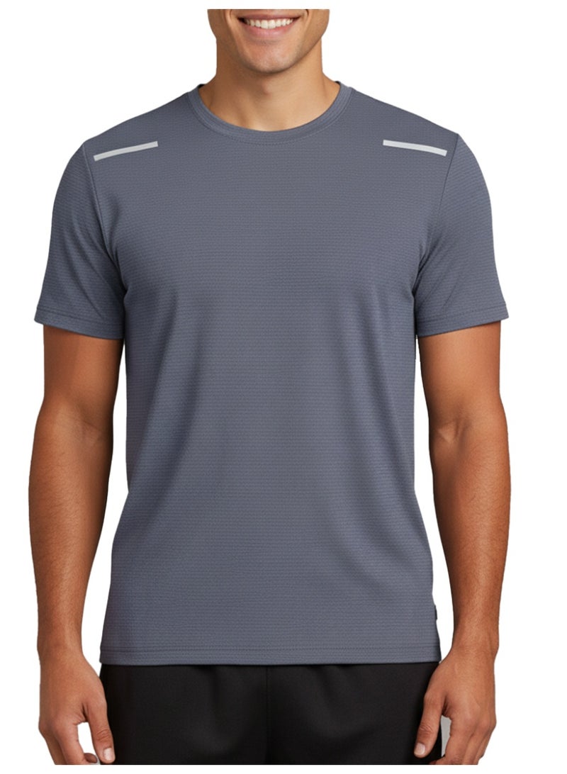 نايلتون تيشيرت رياضي للرجال - توب نصف كم - تيشيرت سريع الجفاف برقبة دائرية - تيشيرتات للجري والجيم - ملابس رياضية للرجال - Image 1