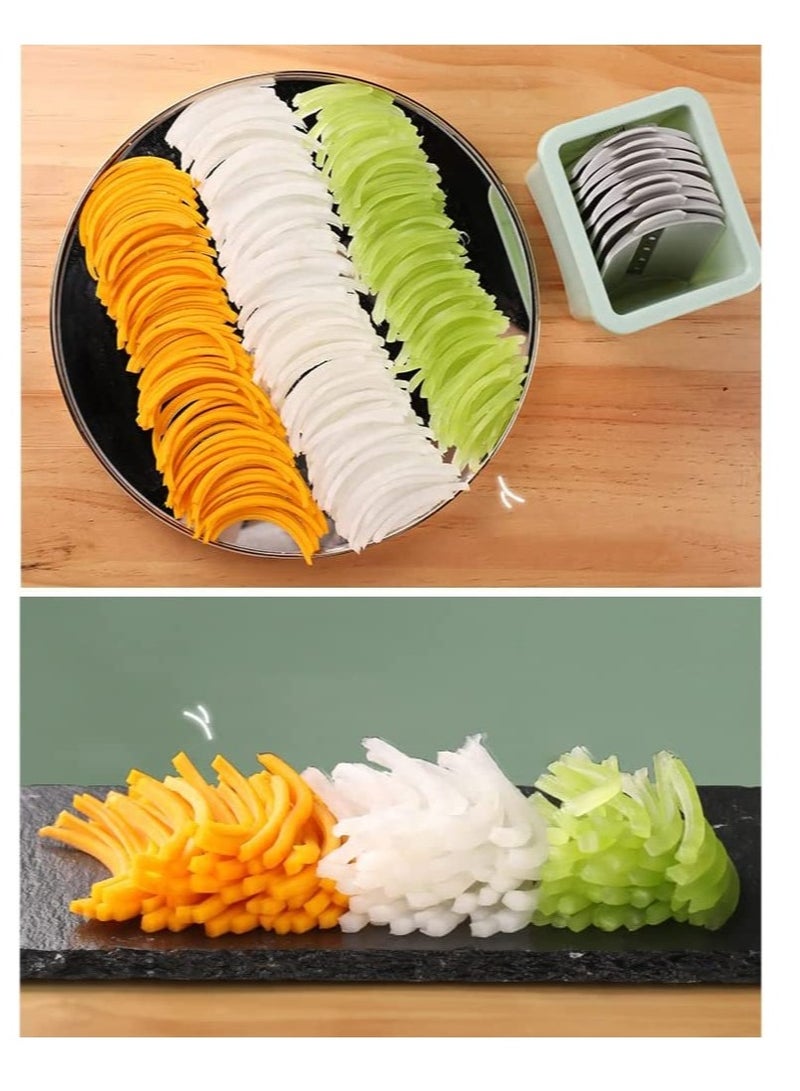Multifunctional Vegetable Cutter Chopper Rotary Cheese Grater 3-in-1 Shredder Slicer Grinder Salad Maker Machine with Stainless Steel Roller Blades for Vegetable Fruit Nut  - Image 4