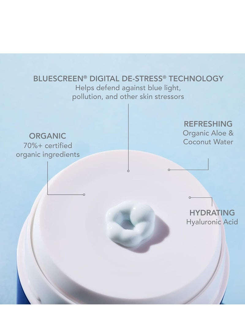 COOLA Organic Refreshing Water Cream Face Moisturizer with SPF 50, Dermatologist Tested Face Sunscreen with Plant-Derived BlueScreen Digital De-Stress Technology, 1.5 Fl Oz - Image 5