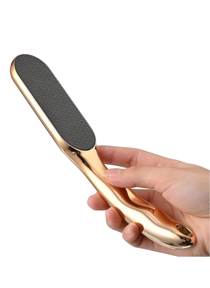 Excefore Glass Foot File for Dead Skin, Foot Callus Remover with Glass Etching Technology, Nano Glass Foot File Heel Scraper, Gently for Foot Pedicure Tools, Wet and Dry Feet, Gold  - Image 1