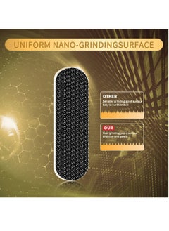 Excefore Glass Foot File for Dead Skin, Foot Callus Remover with Glass Etching Technology, Nano Glass Foot File Heel Scraper, Gently for Foot Pedicure Tools, Wet and Dry Feet, Gold  - Image 3