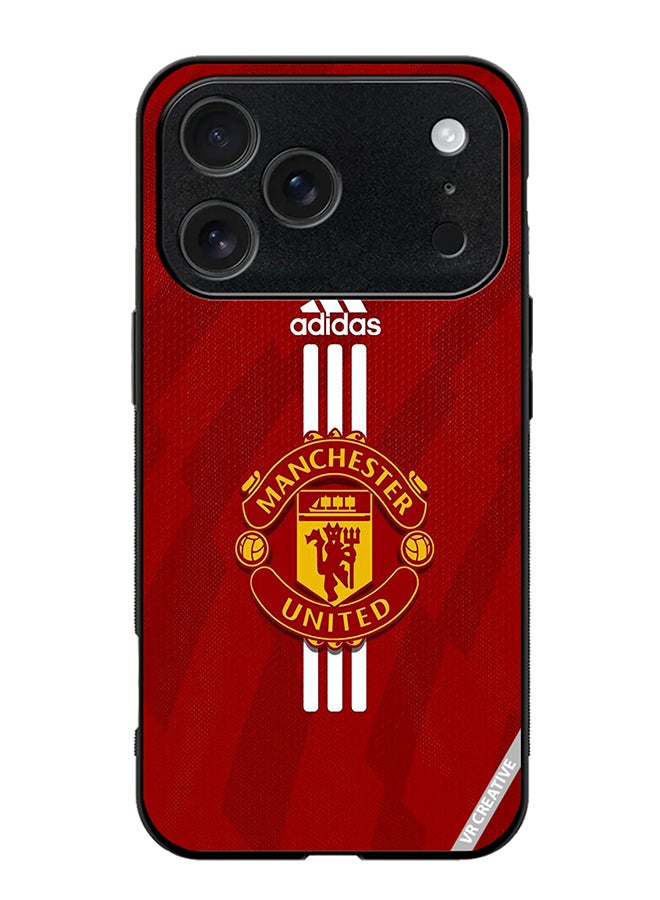 Protective Case Cover For Apple iPhone 17 Pro Max Man United Design Multicolour