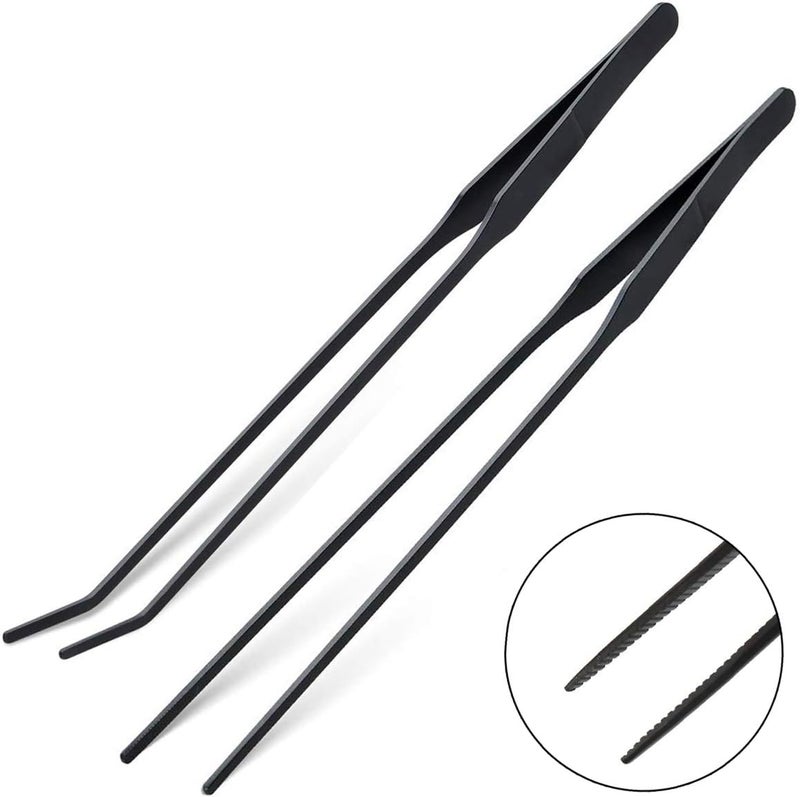 capetsma Aquarium Tweezers, Stainless Steel Aquarium Plant Tools Long Aquascaping Tools Scissors Spatula Aquatic Plants Tool Set For Freshwater and Saltwater - Image 3