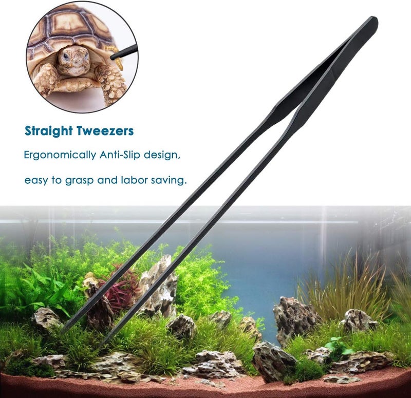 capetsma Aquarium Tweezers, Stainless Steel Aquarium Plant Tools Long Aquascaping Tools Scissors Spatula Aquatic Plants Tool Set For Freshwater and Saltwater - Image 5