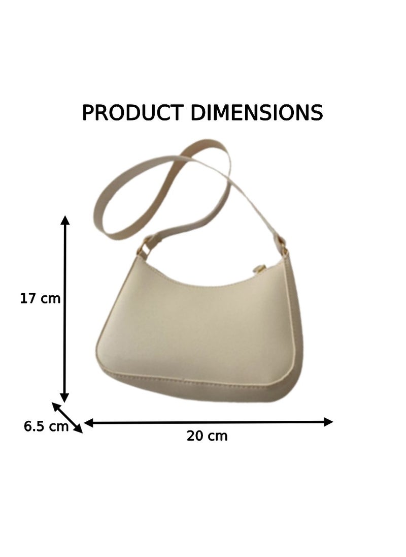 Soko Mesh Chic White Textured Dumpling Shoulder Bag: Trendy Small Square Purse with Fixed Strap - Compact Fashion Accessory for Women's Everyday Adventures, Travel, and Style  - Image 3