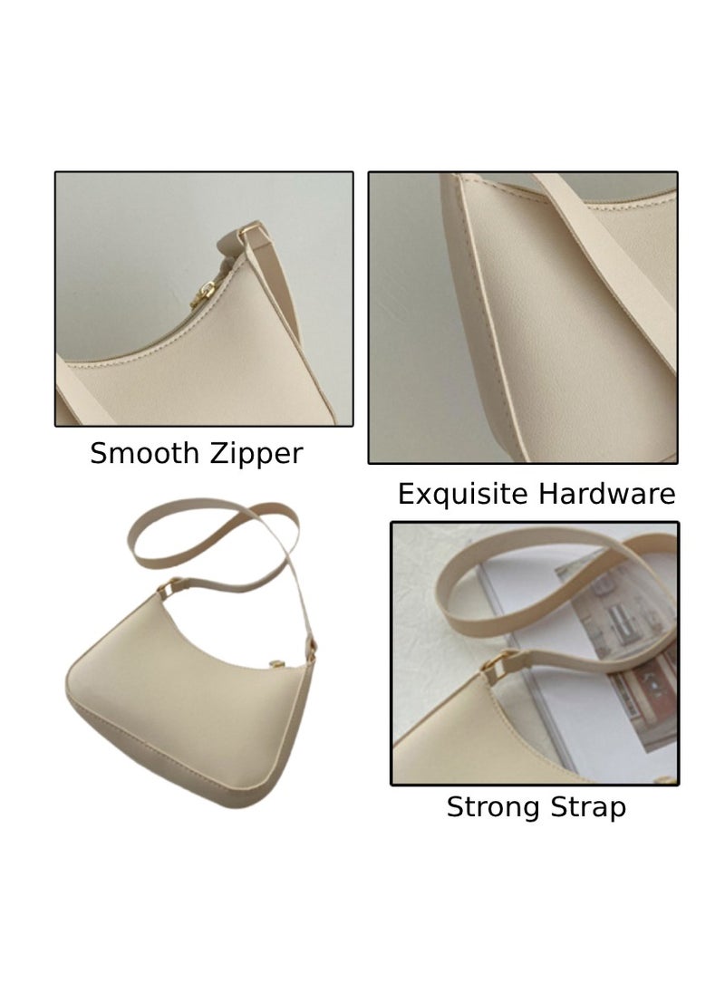 Soko Mesh Chic White Textured Dumpling Shoulder Bag: Trendy Small Square Purse with Fixed Strap - Compact Fashion Accessory for Women's Everyday Adventures, Travel, and Style  - Image 4