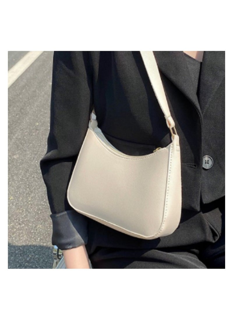 Soko Mesh Chic White Textured Dumpling Shoulder Bag: Trendy Small Square Purse with Fixed Strap - Compact Fashion Accessory for Women's Everyday Adventures, Travel, and Style  - Image 5