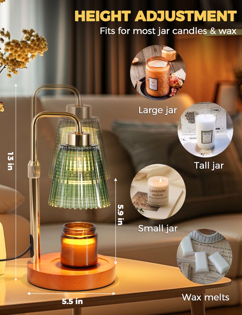 GODONLIF Candle Warmer Lamp with Timer Dimmable, Birthday Gifts for Women Mom, House Warming Gifts New Home Decor, Wax Melt Warmer for Jar Candles with 2 Bulbs - Image 5