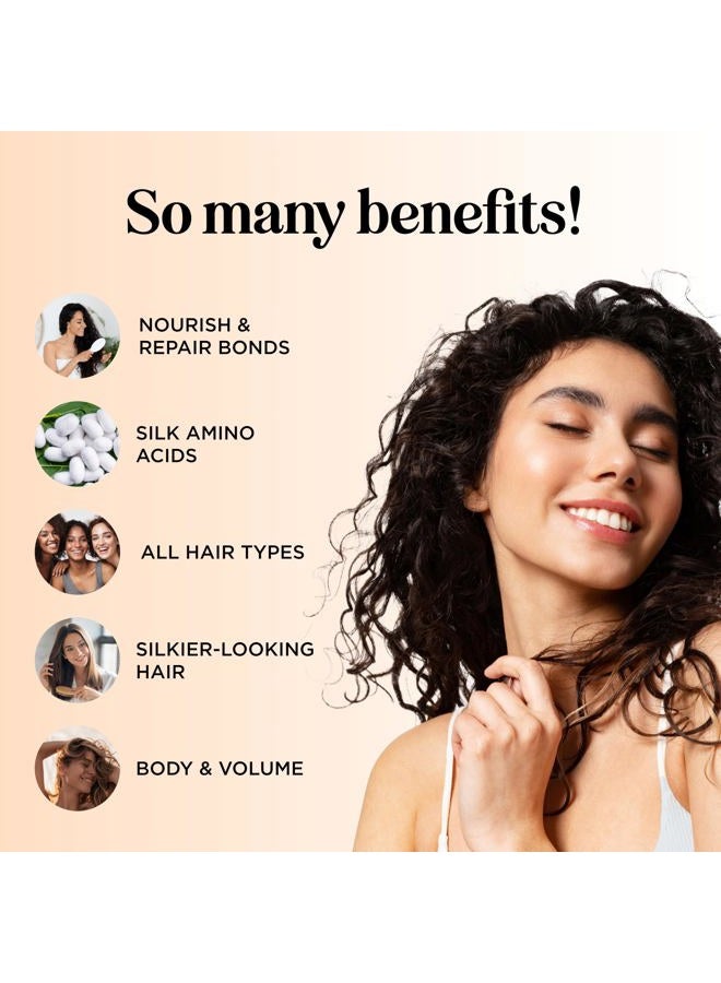 Maple Holistics Silk Protein Conditioner for Damaged Hair - Ultra Moisturizing Conditioner for Dry Hair with Deeply Nourishing Shea Butter Argan Oil Green Tea & Aloe - Helps Define Curls & Control Frizz (16 Fl Oz) - Image 3