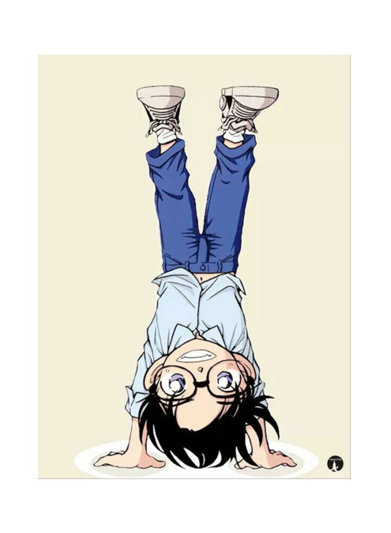 RKN Metal Plate Of The Anime Detective Conan Poster Multicolour