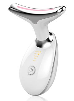 Festive Gallery Facial Neck Lifting Machine Face Massager Beauty Device,Wrinkles Remover Skin Rejuvenation Anti-aging Rechargeable 3 Modes EMS-1081 (White)  - Image 1