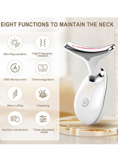 Festive Gallery Facial Neck Lifting Machine Face Massager Beauty Device,Wrinkles Remover Skin Rejuvenation Anti-aging Rechargeable 3 Modes EMS-1081 (White)  - Image 4