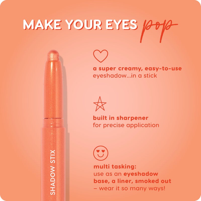 ColourPop Shadow Stix - Cream Eyeshadow Stick with Long-Lasting Color - Multi-Use Cream Makeup with a Built-In Sharpener & Precise Tip for Easy Application - Friday Feels (0.05 oz) - Image 4