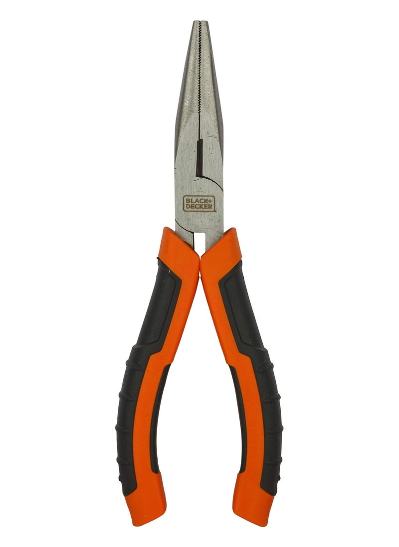 BLACK+DECKER BLACK+DECKER Long Nose Pliers, Orange, 160 mm- BDHT81586  - Image 3