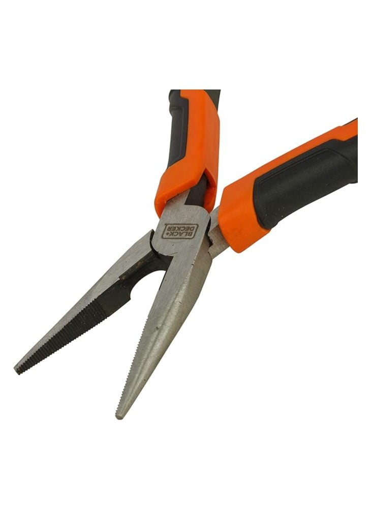BLACK+DECKER BLACK+DECKER Long Nose Pliers, Orange, 160 mm- BDHT81586  - Image 5