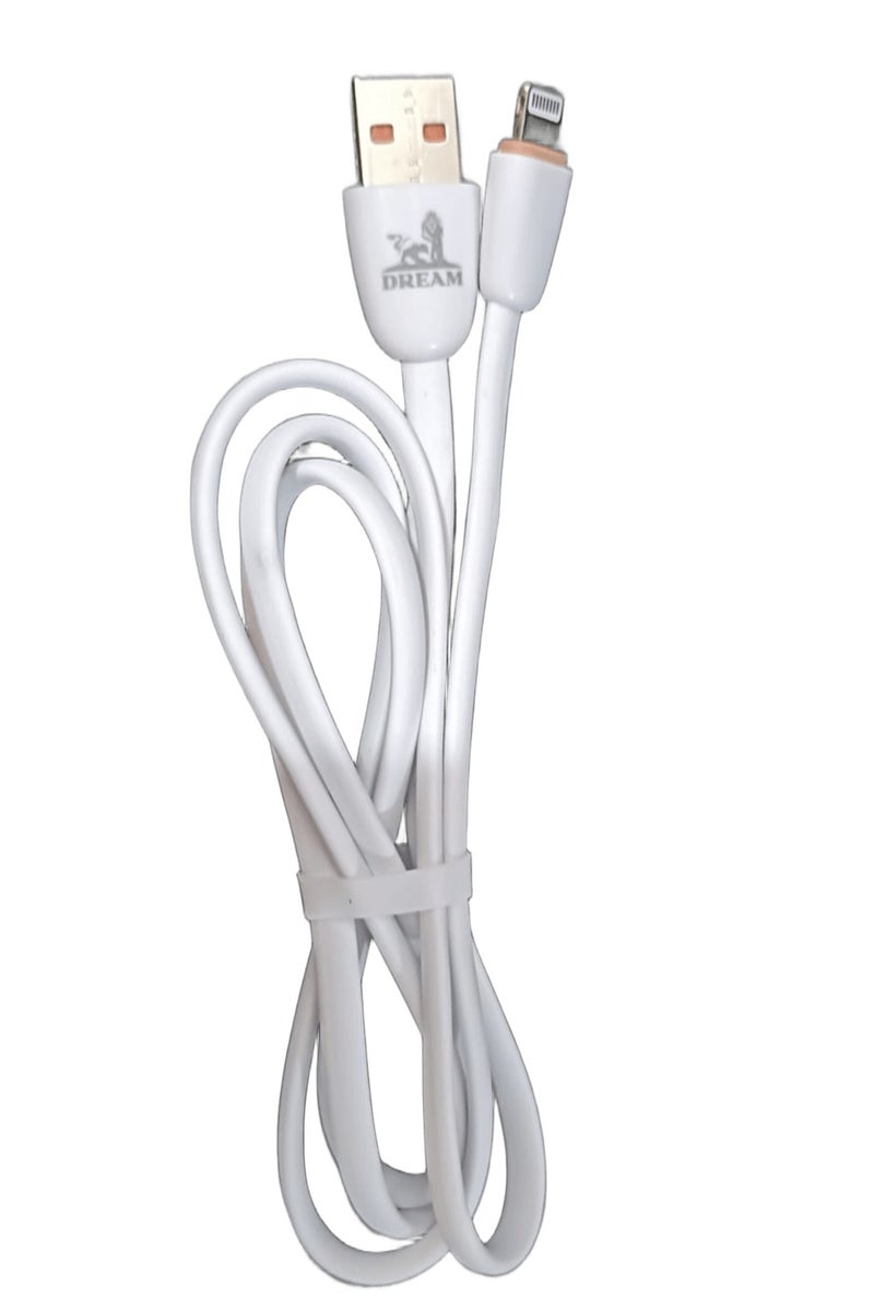Dream Lightning to USB Cable for iPhone in White - Image 1
