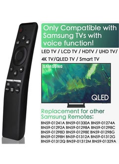 HuHa Voice Remote Control for Samsung Smart TV,KOOMOER Low Power Tech Remote,Compatible for BN59-01312A,All Samsung with Voice Function Smart Curved Frame QLED LED LCD 8K 4K TVs  - Image 2