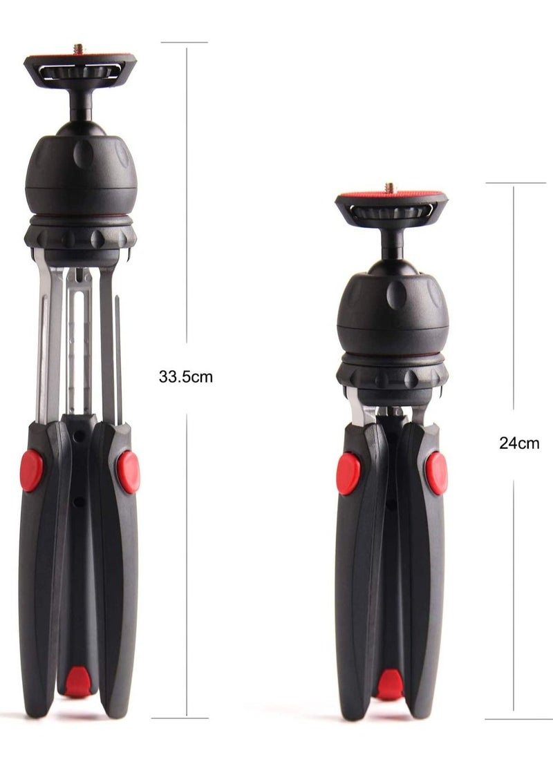 Jmary Jmary MT35 Mini Tripod Compact Desk Tripod for Camera Lightweight Table Top Stand 2-section Black  - Image 3