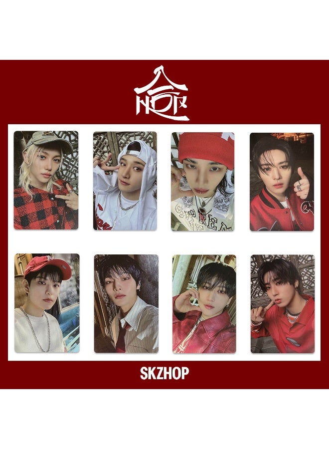 NIBEMINENT 8 Pcs Kpop Stray Kids HOP Lomo Cards Card For Fans Collection Gifts - Image 1