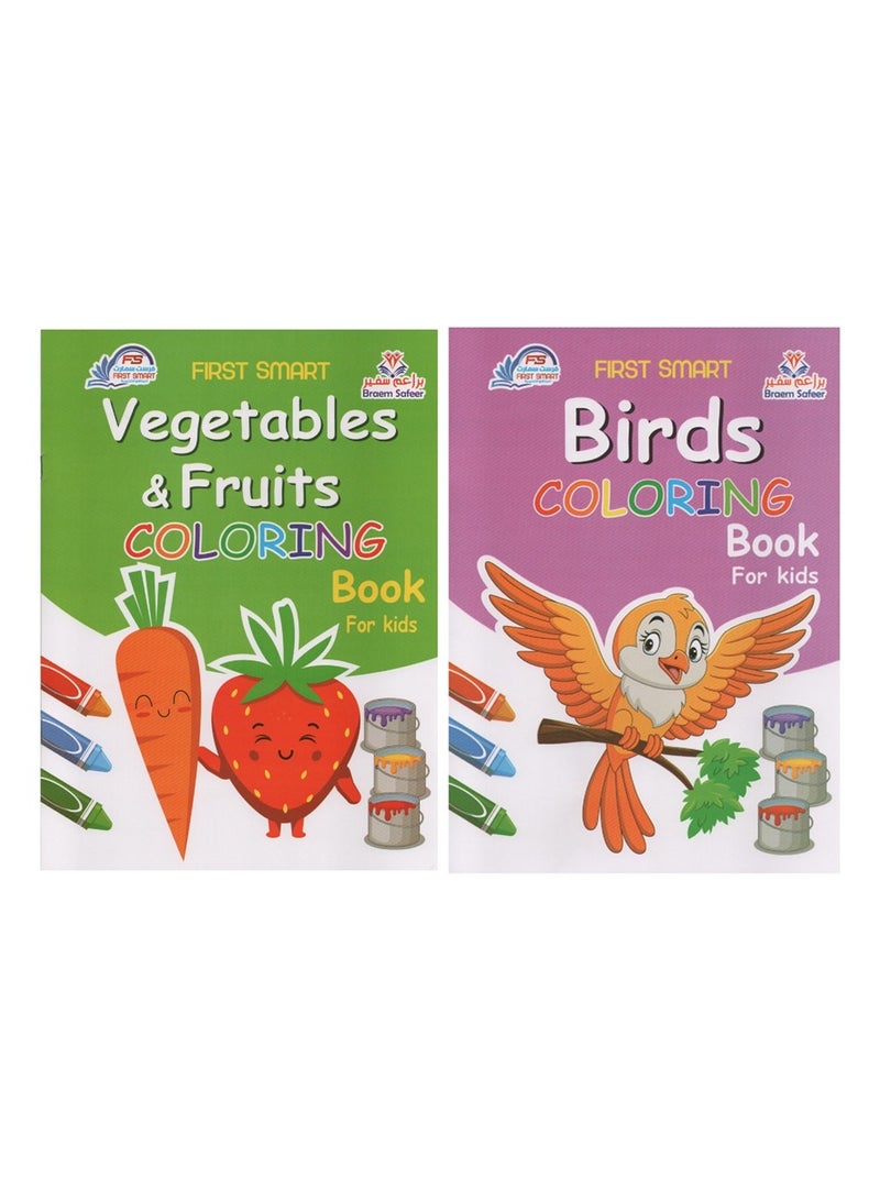 A Set Of Coloring Books About Birds And Vegetables And Fruits  - Image 4