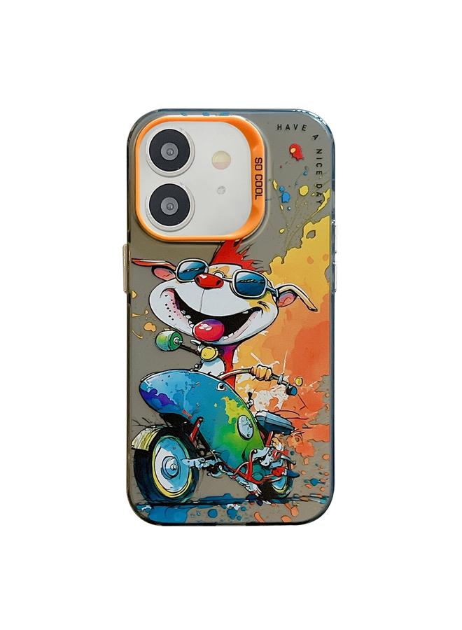 Zaboon Case For iPhone 11 Animal Pattern Oil Painting Series PC + TPU Phone Case - Image 1