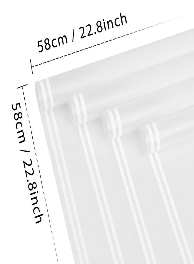 NESCCI 20 Sheet Flower Wrapping Paper - Waterproof Floral Bouquet Wrapping Paper, Florist Supplies Packaging Paper for Wedding Birthday Gift DIY (White) - Image 2