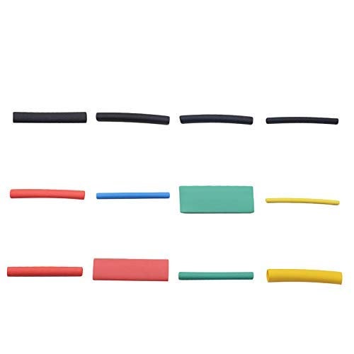 Rpi shop - 80 Pcs Colours Assorted Polyolefin Heat Shrink Tube, Insulated Wire Cable Sleeving Wrap, Multicolour, 7 Different Cut Size with Box - Image 2