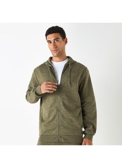 Kappa Kappa Logo Embroidered Zip Through Hoodie with Pockets  - Image 1
